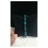 Vintage Faux Jade Bead Bracelet