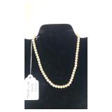 Ladies Pearl Necklace - Marked Deltah