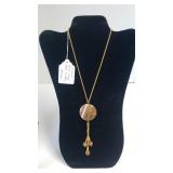 Handmade Natural Orange Agate Gemstone Necklace