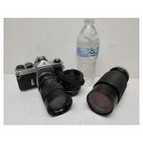 35mm Pentax Spotmatic Camera, Vivitar 75-205mm
