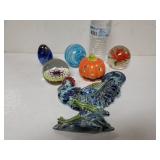 Glass Ball Paperweights, Ceramic Rooster For Wall