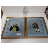 Colonial Needlepoint Framed Artwork