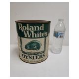 Roland Whites Oyster House Oyster Can 1 Gal St.