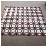Handmade Ring Pattern Quilt - 87"×98"
