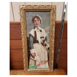 Maid Of Plymouth Pilgrim Girl Framed Printing