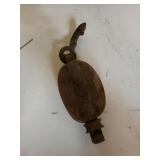 Vintage Wooden Pulley