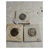 1941, 1954 Nickels