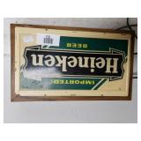Heineken Light Up Beer Sign (Works)