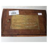 Walter Baker & Co Cocoa & Chocolate Wooden Box