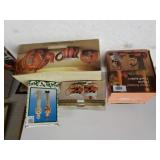 Hand Painted Candle Holders, Pumpkin Cream/Sugar