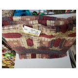 Burgundy/blue Full Quilt