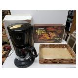 Maxwell House Coffee Maker And A Pyrex Baker In A