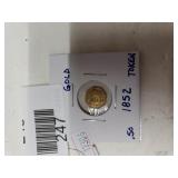 1852 California Gold Token