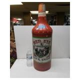 Vintage Metal Whiskey Bottle