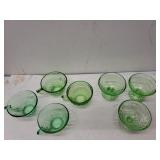 Vaseline Glass Cups