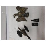 Vintage Brass Eagle,  Cannon And More