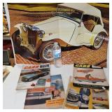 Vintage Car Magazines And Poster