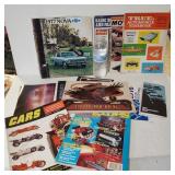 Vintage Car Pamphlets And Magazines