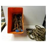Rope Tote With Contents