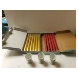 Candlesticks And Hard Boiled Egg Glasses