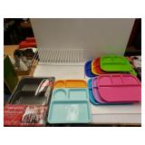 Rack, Kids Trays,and 3 Piece Bakeware Set