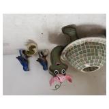 Turtle Candle Display, Bird & Turtle Figures