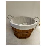 Basket With Battery Operated Candles