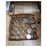 Box Of Mason Jars Some With Tops