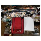 Red Protégé Carrying On, Rolling Duffel Back