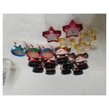 Snowmen Candle Holders,  Candles,  Battery