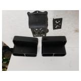 Black Desk Organizers, Cast Iron Wall Mount
