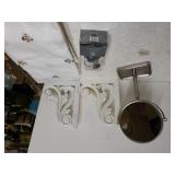 Shower Curtain Hooks, White/silver Bee Table