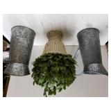 Decorative Floral Display & Watering Cans