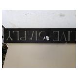 Live Simply wood Wall Sign