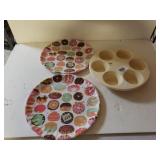 Donut And Cupcake Plates