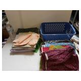 Basket And Fabric Pieces