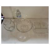 Vase, Footed Plate And Serving Tray