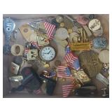 Costume Jewelry, Pins Watch Metals Etc.