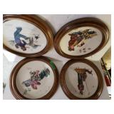 Norman Rockwell Framed Decorative Plates