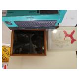 Logitech Keyboard,  Shadow Box Picture Frame,