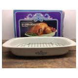 Corning ware roaster vintage with box