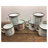 Enamel coffee cups farm