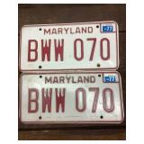 Maryland License Plates