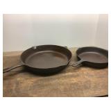 Cast iron pan set large chicken skillet 15 in