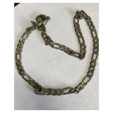 HEAVY Signed 925 Sterling Necklace - Vintage