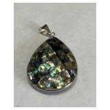 Unusual Large Abalone Shell Pendant