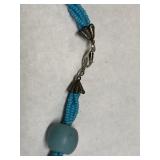 Vintage Sky Blue Turquoise Small Bead Necklace