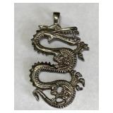 Large Vintage Dragon Pendant