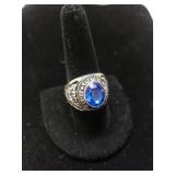 WKU Hall Of Fame 2007 Member Blue Sapphire Ring