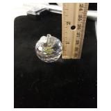 Cut Glass Reflective Apple. Made In Turkey